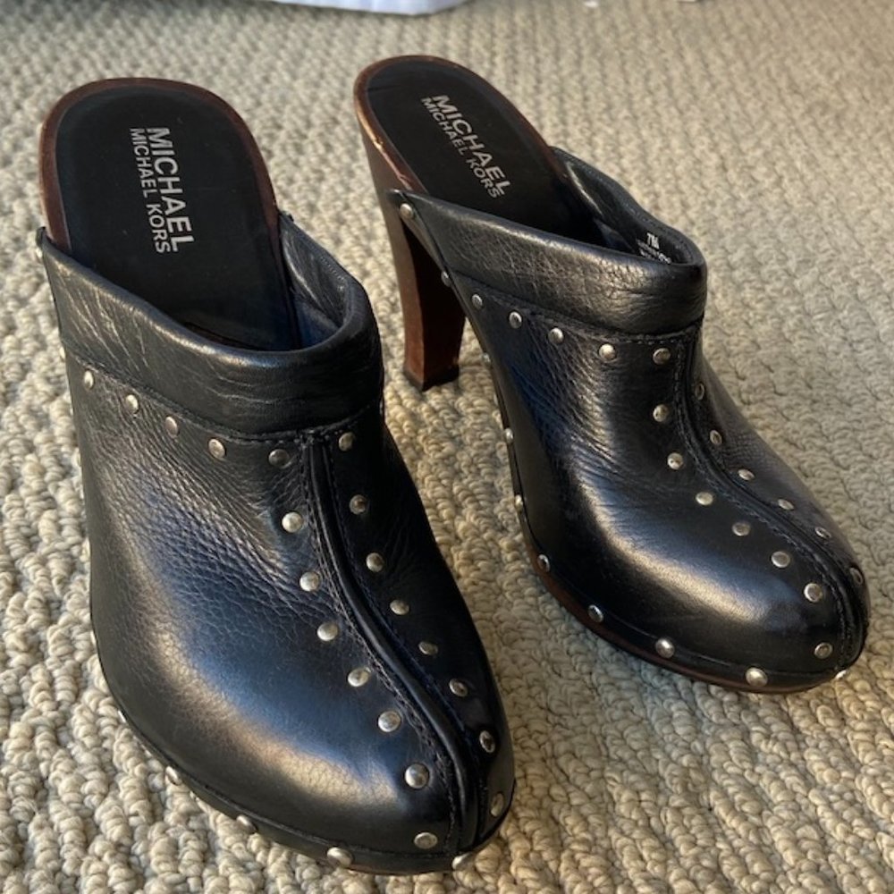 Michael Kors Studded Black Clogs!!!